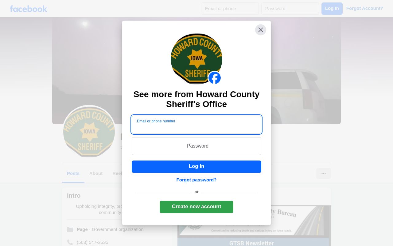 Howard County Public Safety Center official social page